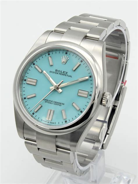 rolex oyster perpetual 41 light blue|Rolex Oyster Perpetual 41 tiffany.